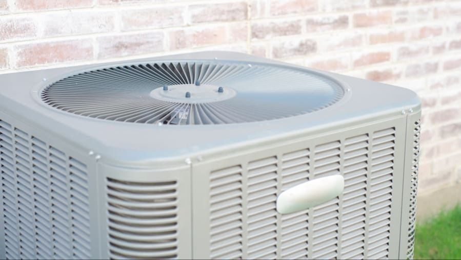 Air conditioner outside a home