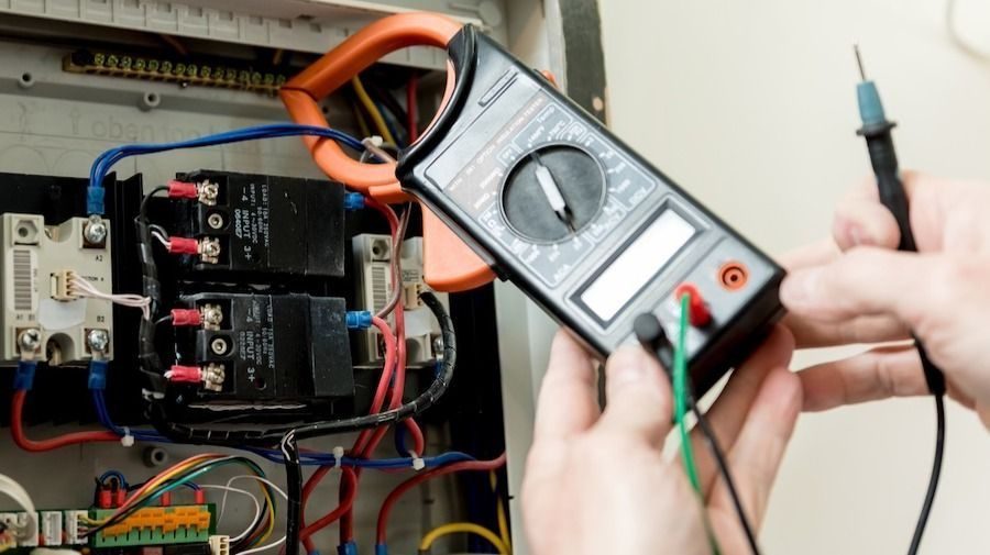 Electrical work checking for surges